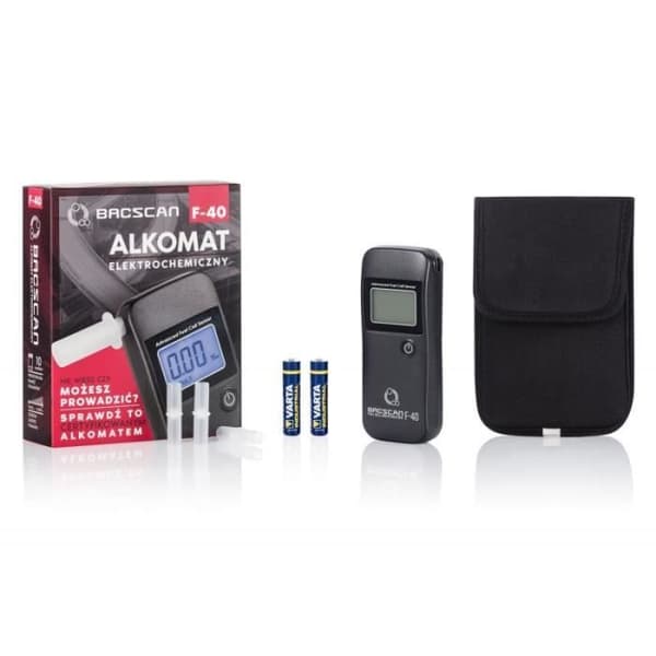 Alkomätare - BACscan - F-40 - Elegant - Svart - Hög precision