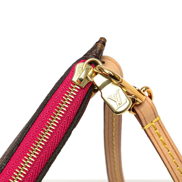 Pre-owned Louis Vuitton Monogram Neverfull Pouch Brown