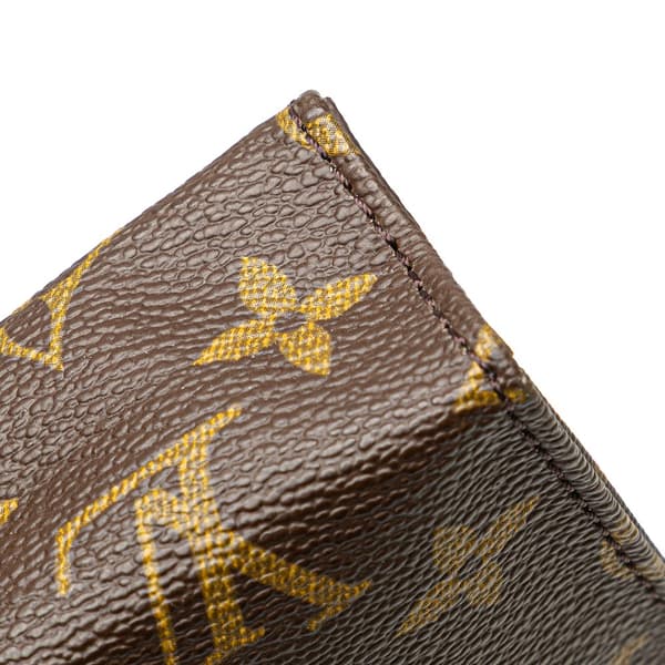 Pre-owned Louis Vuitton Monogram Toiletry Pouch 15 Brown
