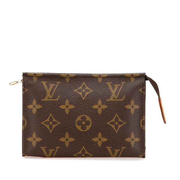 Pre-owned Louis Vuitton Monogram Toiletry Pouch 15 Brown
