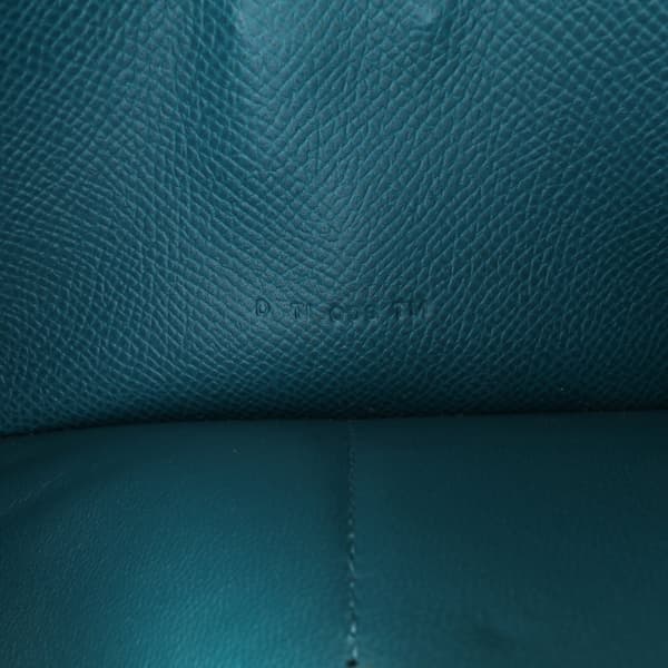 Pre-owned Hermès Epsom Kelly Longue Wallet Blue