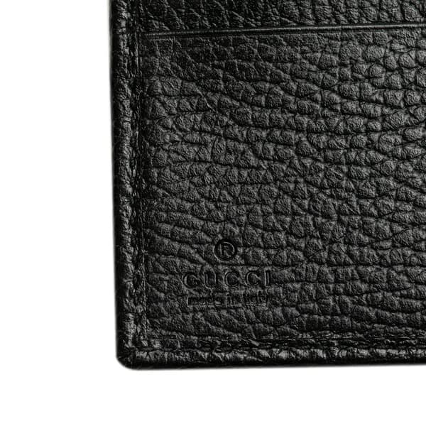 Pre-owned Gucci GG Marmont Leather Small Wallet Black