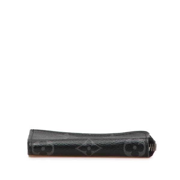 Pre-owned Louis Vuitton Monogram Eclipse Coin Pouch Black