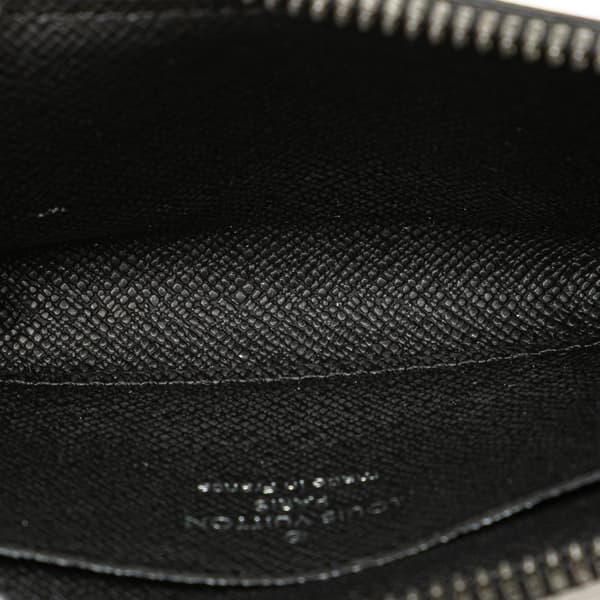 Pre-owned Louis Vuitton Monogram Eclipse Coin Pouch Black