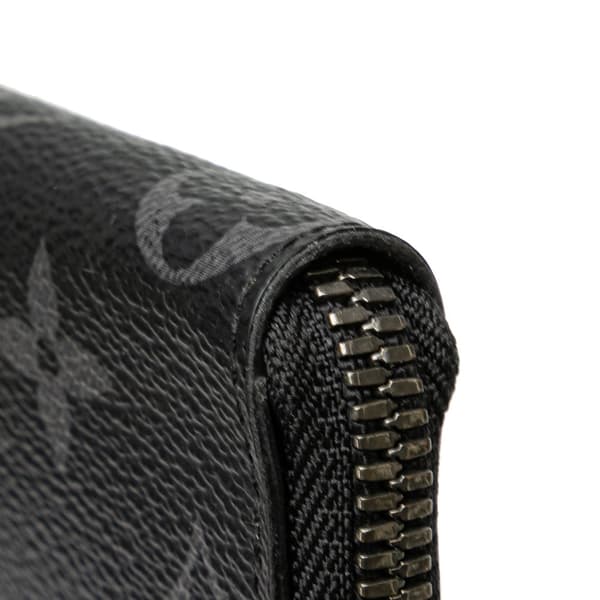 Pre-owned Louis Vuitton Monogram Eclipse Coin Pouch Black