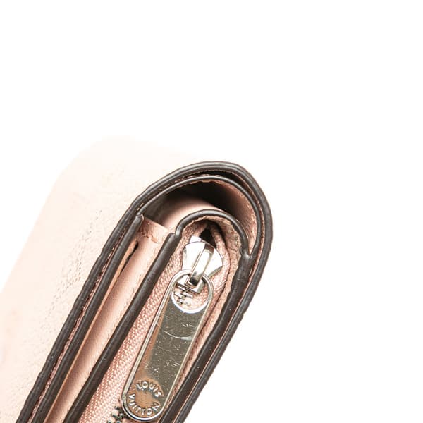 Pre-owned Louis Vuitton Monogram Mahina Clea Wallet Pink