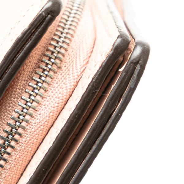 Pre-owned Louis Vuitton Monogram Mahina Clea Wallet Pink