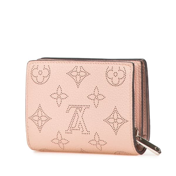 Pre-owned Louis Vuitton Monogram Mahina Clea Wallet Pink