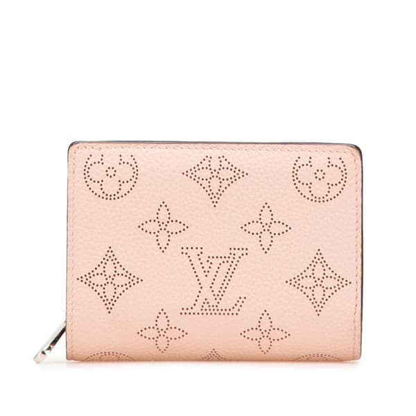 Pre-owned Louis Vuitton Monogram Mahina Clea Wallet Pink