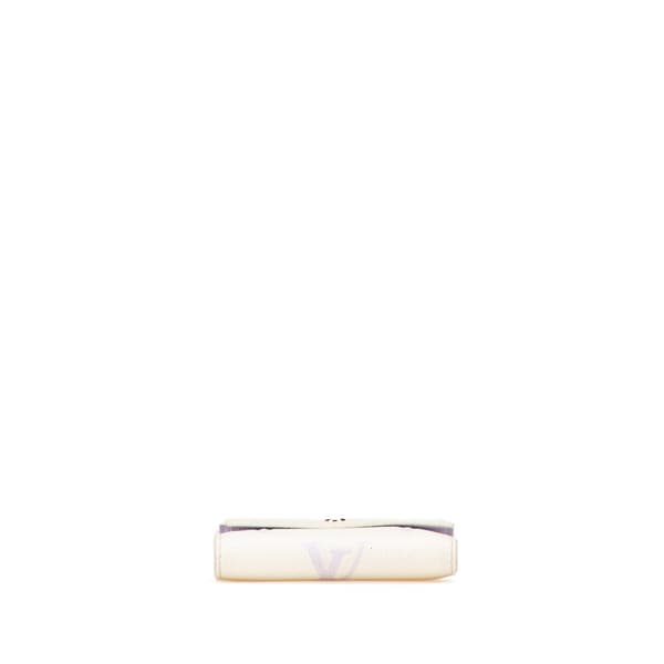 Pre-owned Louis Vuitton Bicolor Monogram Empreinte Giant Victorine Wallet White