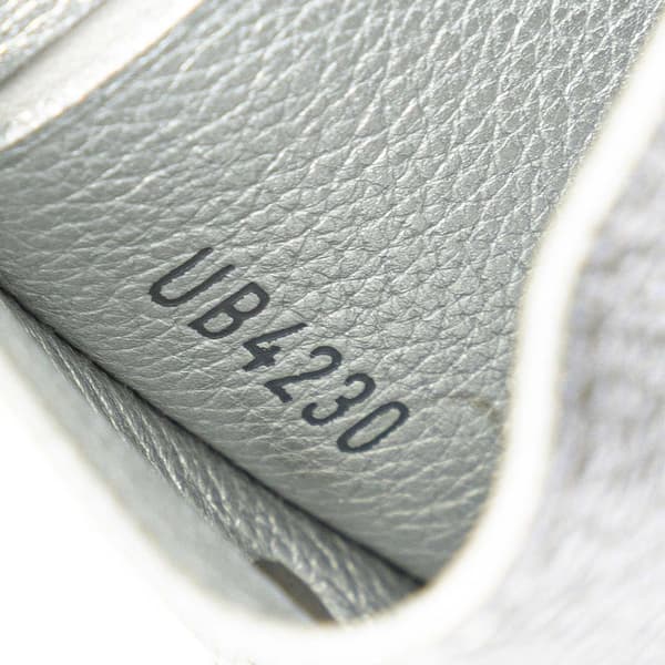 Pre-owned Louis Vuitton Leather Lockmini Wallet Silver