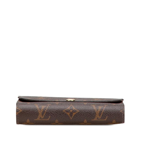 Pre-owned Louis Vuitton Monogram Alexandra Small Wallet Brown