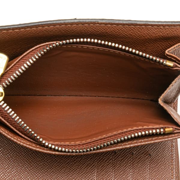 Pre-owned Louis Vuitton Monogram Alexandra Small Wallet Brown