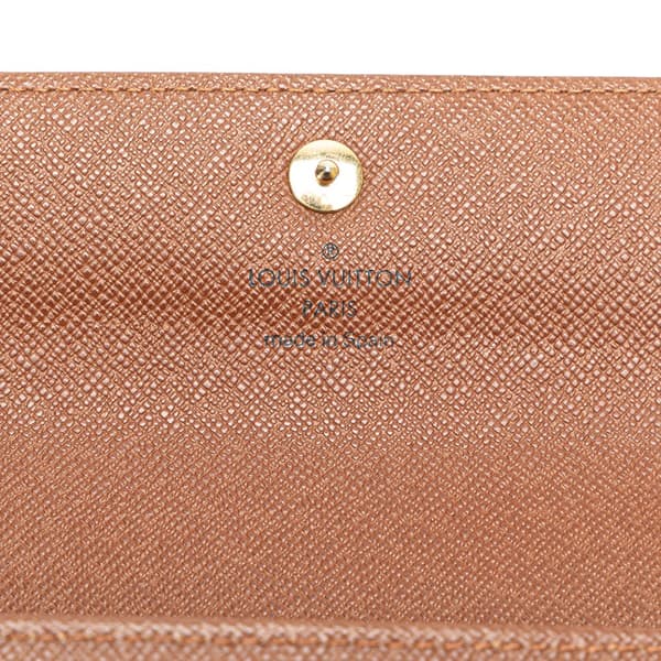 Pre-owned Louis Vuitton Monogram Alexandra Small Wallet Brown