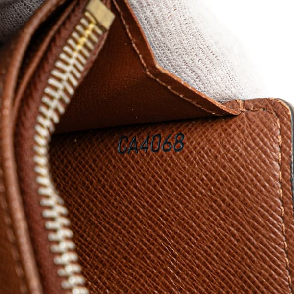 Pre-owned Louis Vuitton Monogram Alexandra Small Wallet Brown