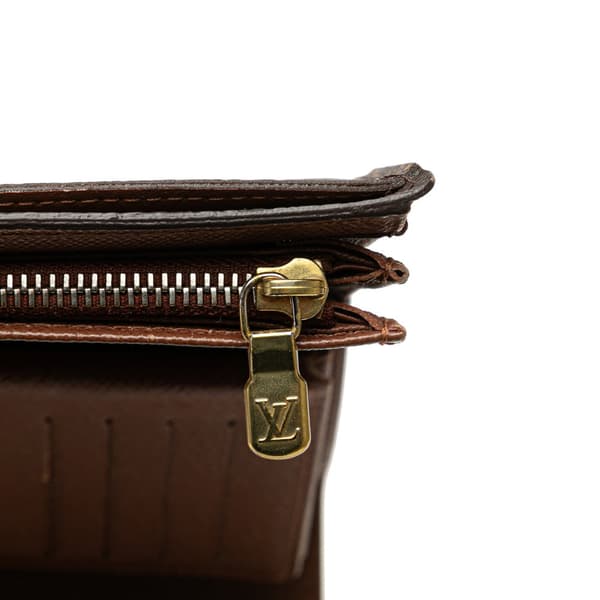 Pre-owned Louis Vuitton Monogram Alexandra Small Wallet Brown