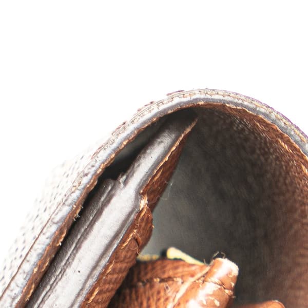 Pre-owned Louis Vuitton Monogram Alexandra Small Wallet Brown