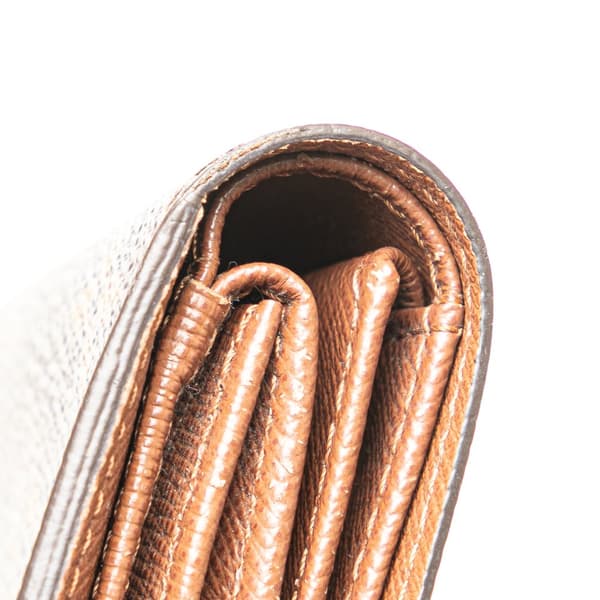 Pre-owned Louis Vuitton Monogram Alexandra Small Wallet Brown