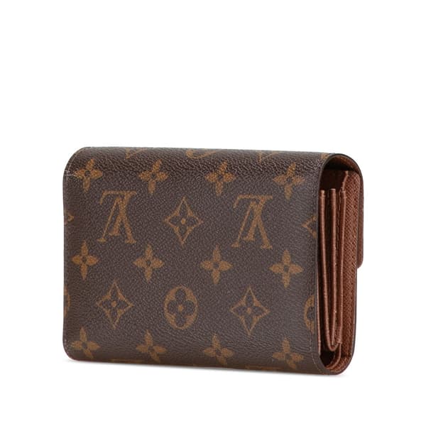 Pre-owned Louis Vuitton Monogram Alexandra Small Wallet Brown