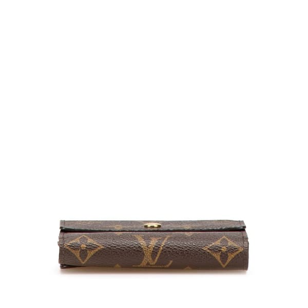 Pre-owned Louis Vuitton Monogram Portefeuille Elise Wallet Brown