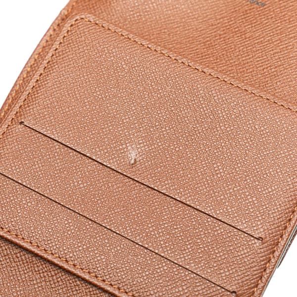 Pre-owned Louis Vuitton Monogram Portefeuille Elise Wallet Brown