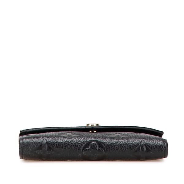 Pre-owned Louis Vuitton Monogram Empreinte Victorine Wallet Black