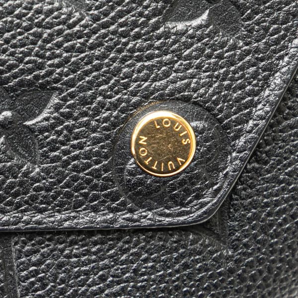 Pre-owned Louis Vuitton Monogram Empreinte Victorine Wallet Black