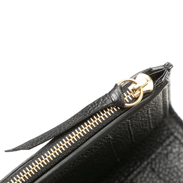 Pre-owned Louis Vuitton Monogram Empreinte Victorine Wallet Black