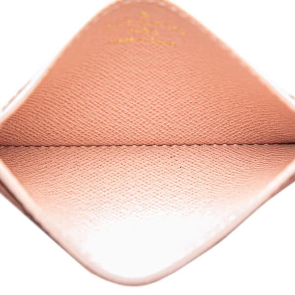 Pre-owned Louis Vuitton Damier Azur Daily Card Holder White