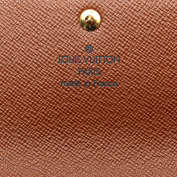 Pre-owned Louis Vuitton Monogram Sarah Long Wallet Brown
