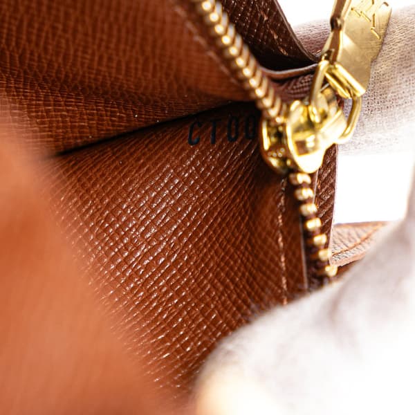 Pre-owned Louis Vuitton Monogram Sarah Long Wallet Brown