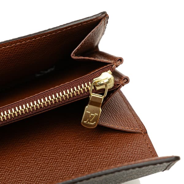 Pre-owned Louis Vuitton Monogram Sarah Long Wallet Brown