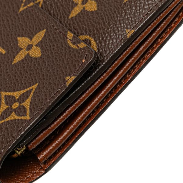 Pre-owned Louis Vuitton Monogram Sarah Long Wallet Brown