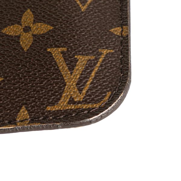 Pre-owned Louis Vuitton Monogram Neverfull Pouch Brown