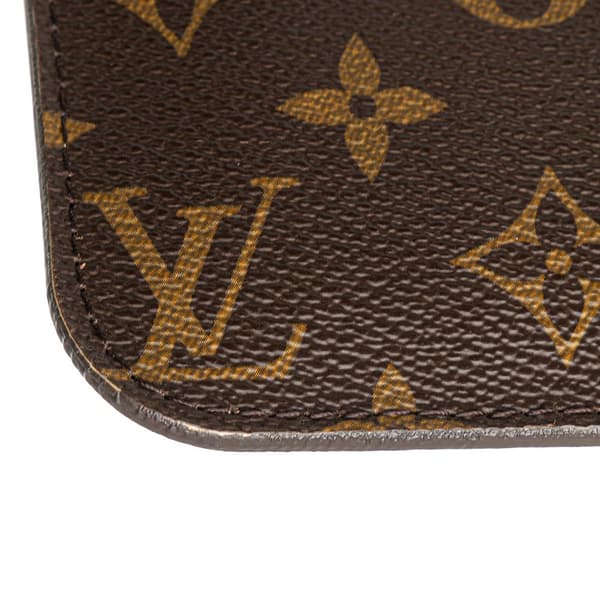 Pre-owned Louis Vuitton Monogram Neverfull Pouch Brown