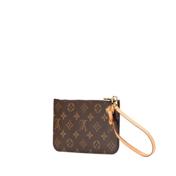 Pre-owned Louis Vuitton Monogram Neverfull Pouch Brown