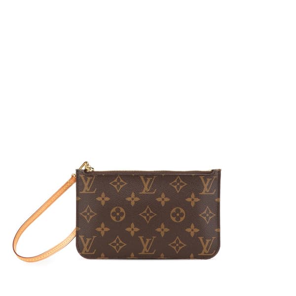 Pre-owned Louis Vuitton Monogram Neverfull Pouch Brown