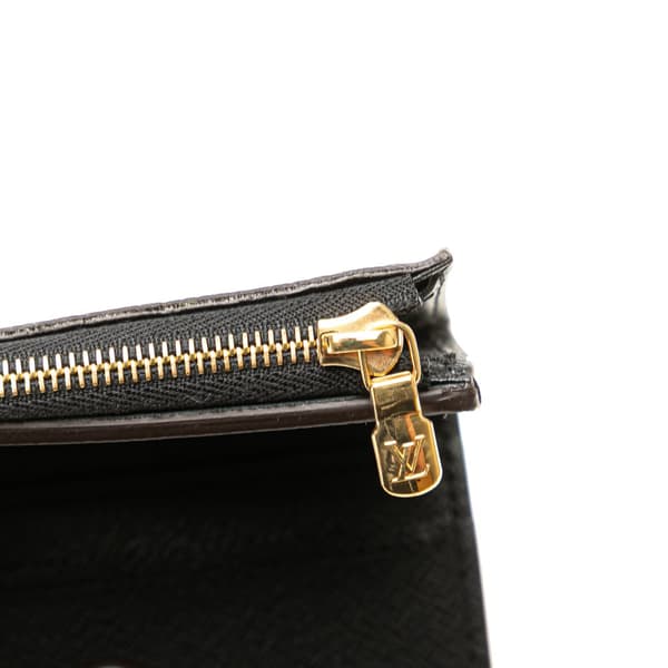 Pre-owned Louis Vuitton Monogram Giant Reverse Zoe Wallet Brown