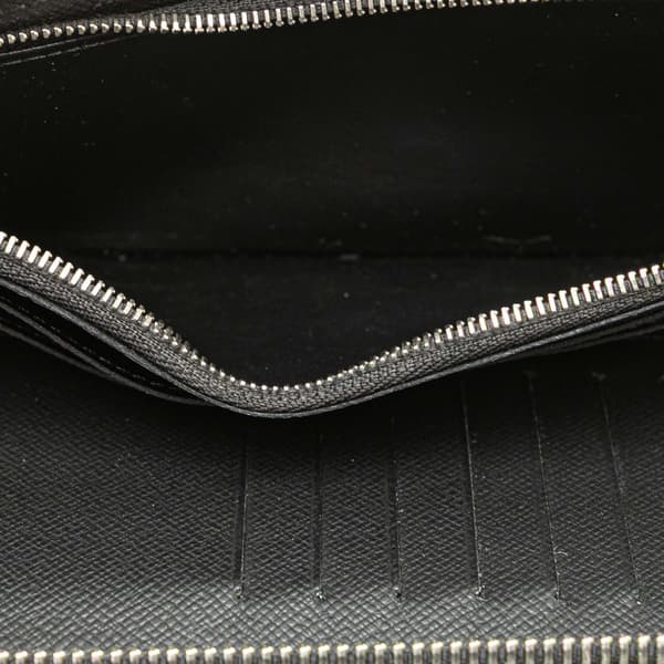 Pre-owned Louis Vuitton Damier Graphite Vertical Zippy Wallet Black