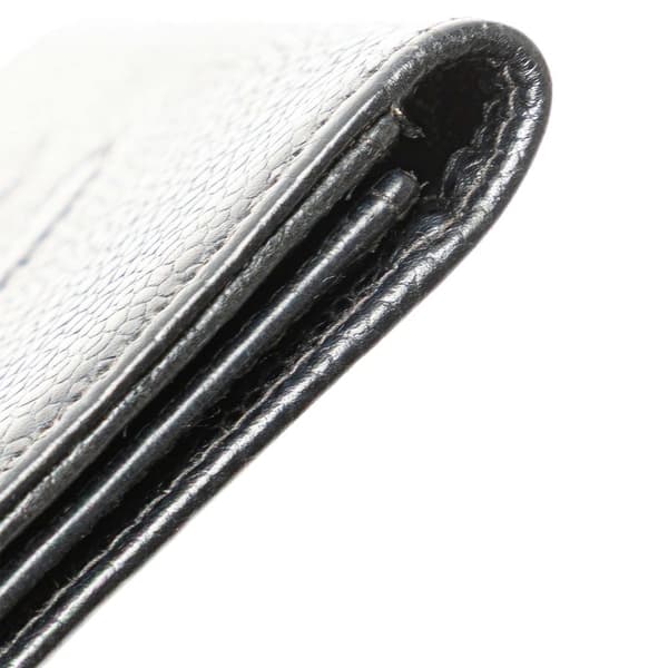 Pre-owned Chanel Caviar CC Card Holder Black