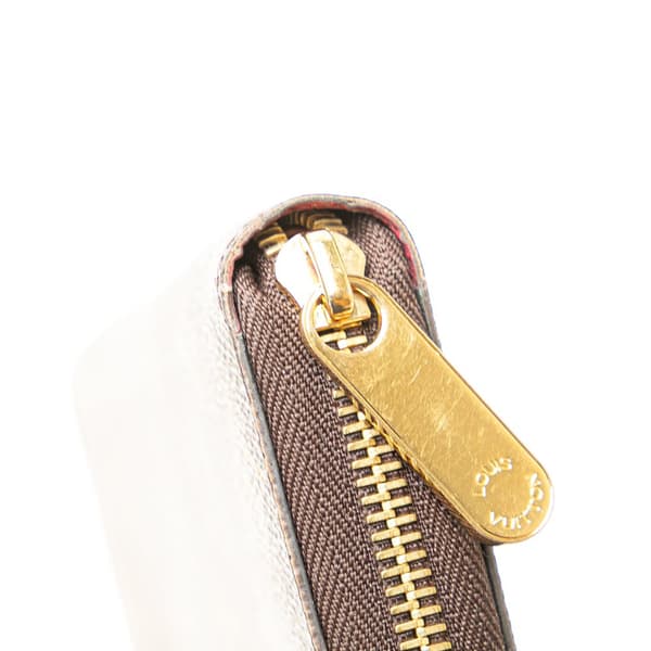 Pre-owned Louis Vuitton Monogram Zippy Wallet Brown