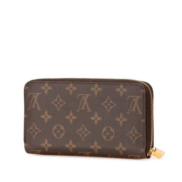 Pre-owned Louis Vuitton Monogram Zippy Wallet Brown