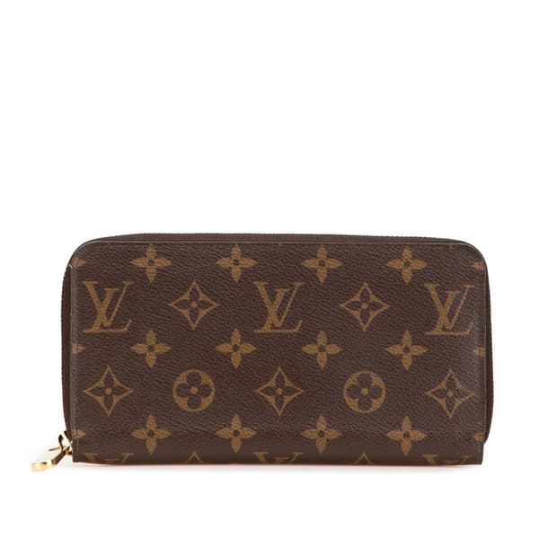 Pre-owned Louis Vuitton Monogram Zippy Wallet Brown