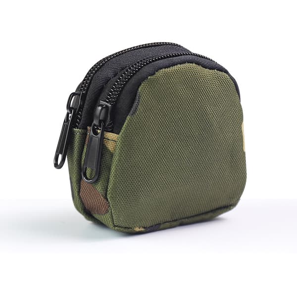 INF Canvas Bluetooth Øretelefon Etui - Kompakt Camouflage Pose Grøn