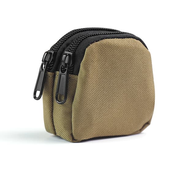 INF Canvas Bluetooth Hörlursfodral - Kompakt Kamouflagepåse Kaki