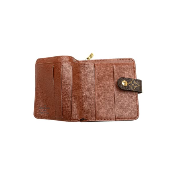 Pre-owned Louis Vuitton Monogram Bi-Fold Compact Wallet Brown