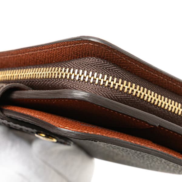 Pre-owned Louis Vuitton Monogram Bi-Fold Compact Wallet Brown