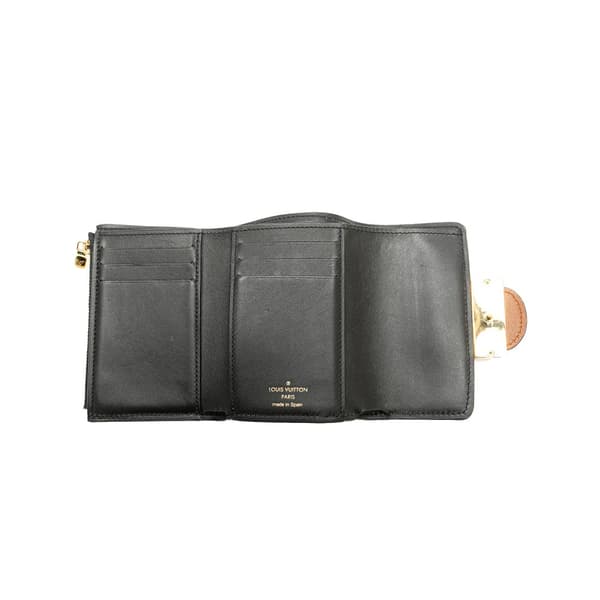 Pre-owned Louis Vuitton Monogram Reverse Dauphine Compact Wallet Brown