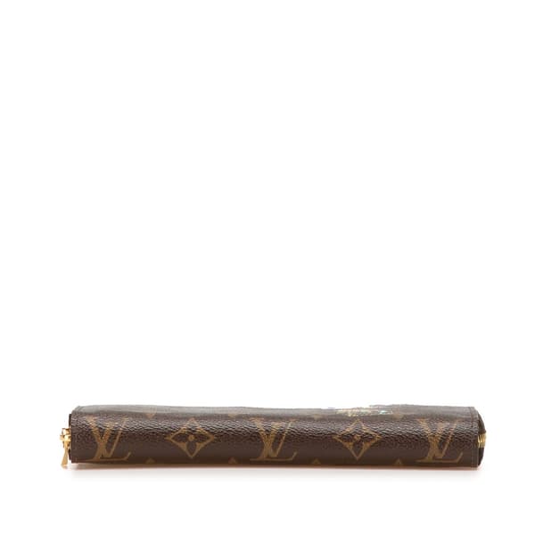 Pre-owned Louis Vuitton Monogram Illustre Zippy long wallet Brown