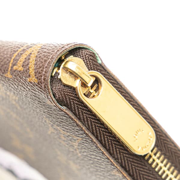 Pre-owned Louis Vuitton Monogram Illustre Zippy long wallet Brown